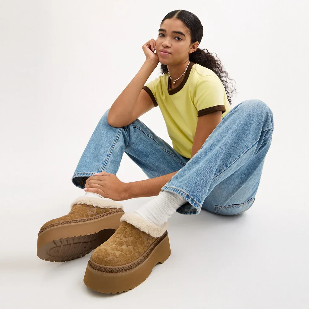 Coach Outlet Cecelia Clog In Signature Suede